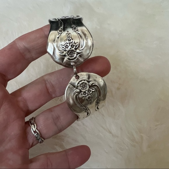 Vintage Silver Plated Flatware Bracelet - Picture 3 of 4